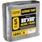 Core Tarps Tarp, 50 ft L x 0.5 mm H x 50 ft W, 5 Mil, Silver/Black, Polyethylene CT-501-50X50 - alternate 1